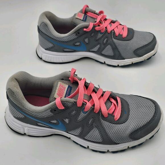 Nike Women's 7 Shoe Revolution 2 Athletic Running Sneaker 554900-006 Gray - Picture 12 of 12